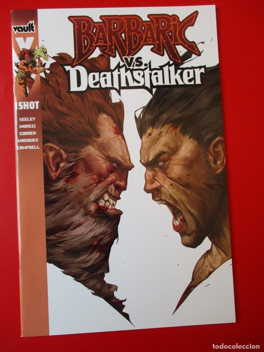 C&oacute;mics: C&oacute;mics de Barbaric Vs Deathstalker portada C John Patrick Ganas Vault