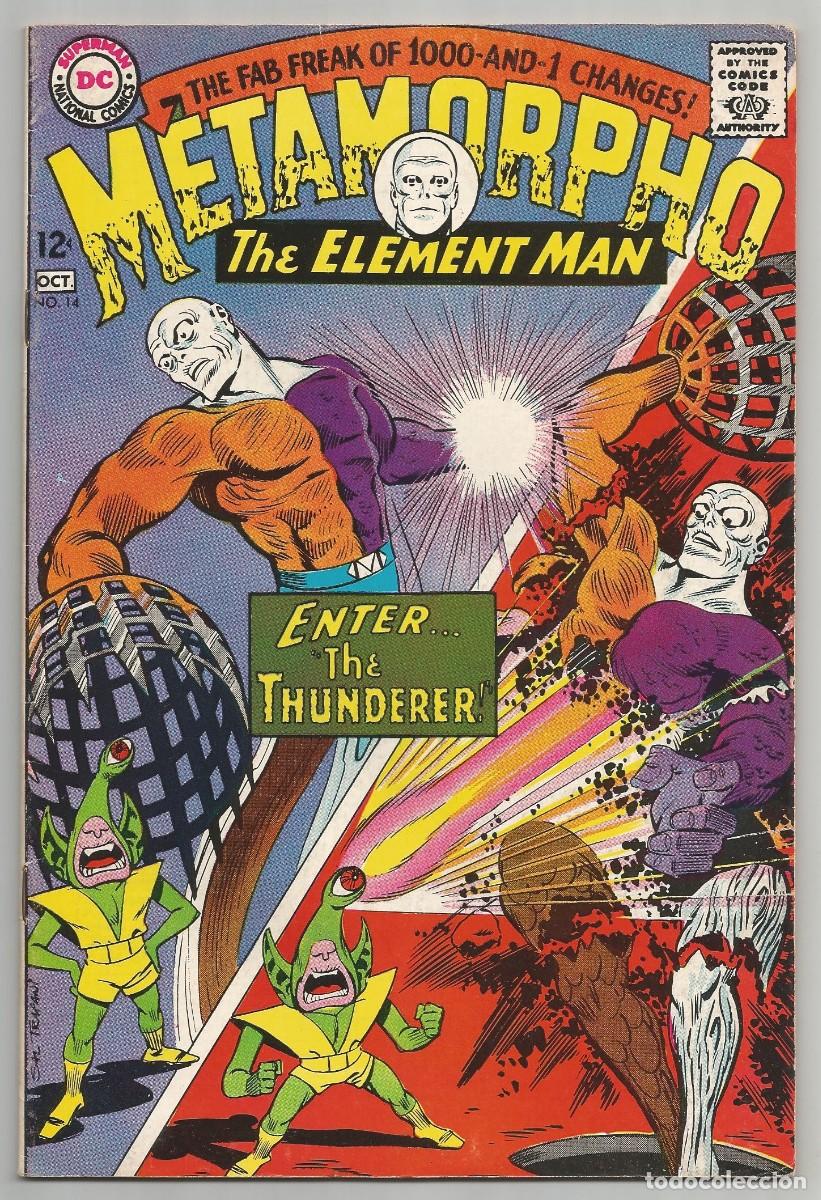 C&oacute;mics: METAMORPHO (1965 1st Series) #14, 15, 16, 17 (VG+ a FN), lote de 4 DC COMICS 1965