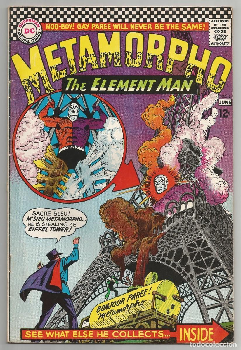 C&oacute;mics: METAMORPHO (1965 1st Series) #6, 9, 10, 12 (VG/FN a FN), lote de 4 DC COMICS 1966