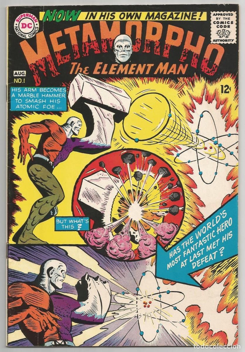 C&oacute;mics: METAMORPHO (1965 1st Series) #1, 2, 3, 7, 13 (FN/VF a VF), lote de 5 DC COMICS 1965