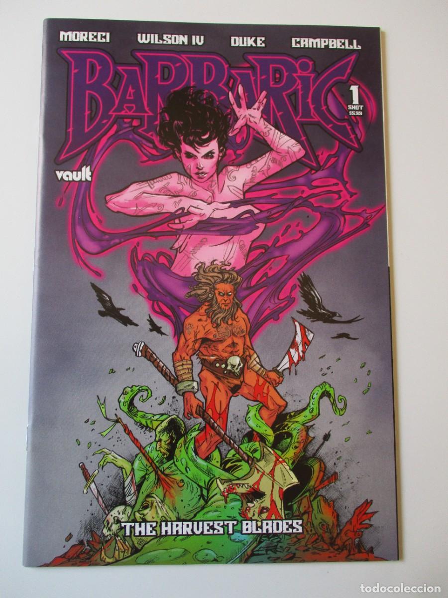 C&oacute;mics: Cubierta variante Barbaric the Harvest Blades #1 Leiz 1:50 F nueva-
