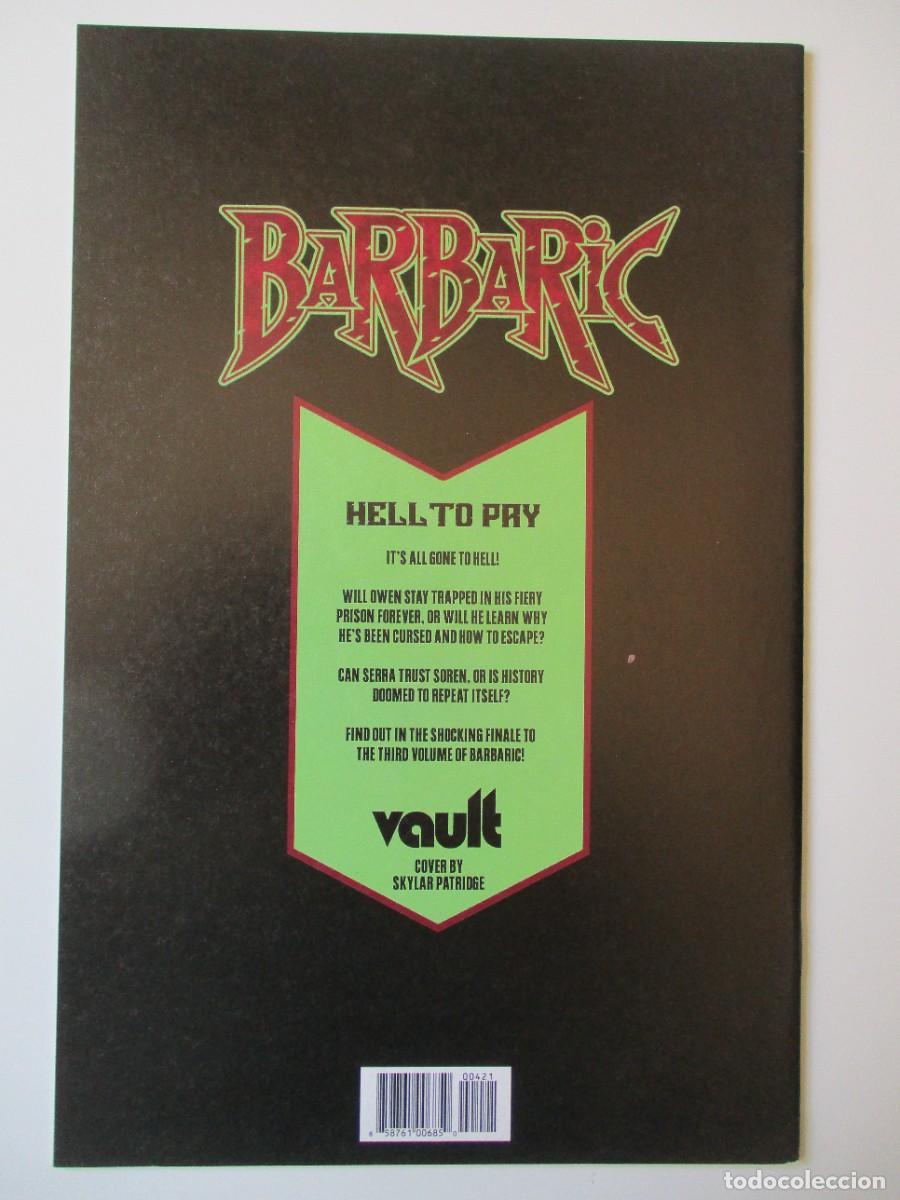 C&oacute;mics: BARBARIC: HELL TO PAY #4 VARIANTE PATRIDGE VAULT COMICS 2023 - Foto 2