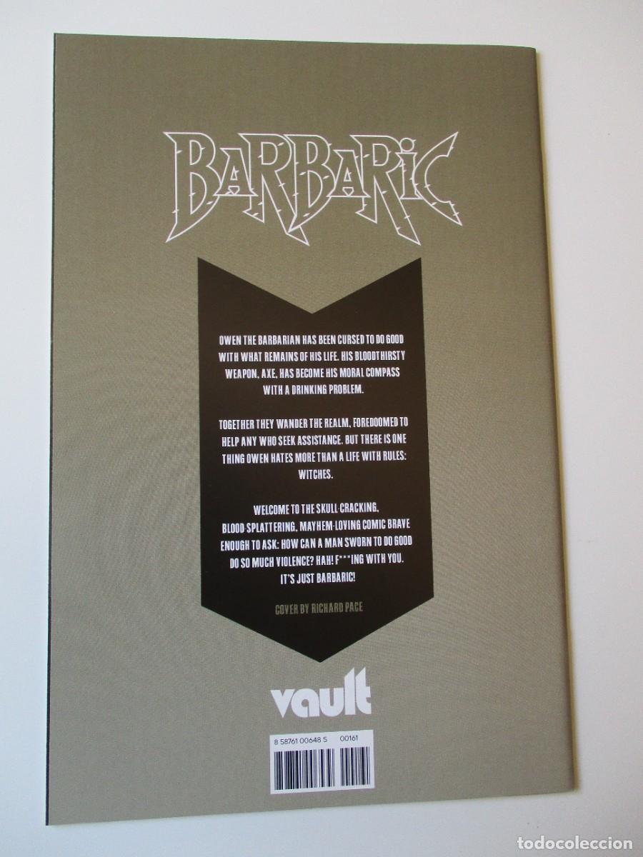 C&oacute;mics: C&oacute;mics de Barbaric #1 1:30 Richard Pace portada de b&oacute;veda - Foto 2