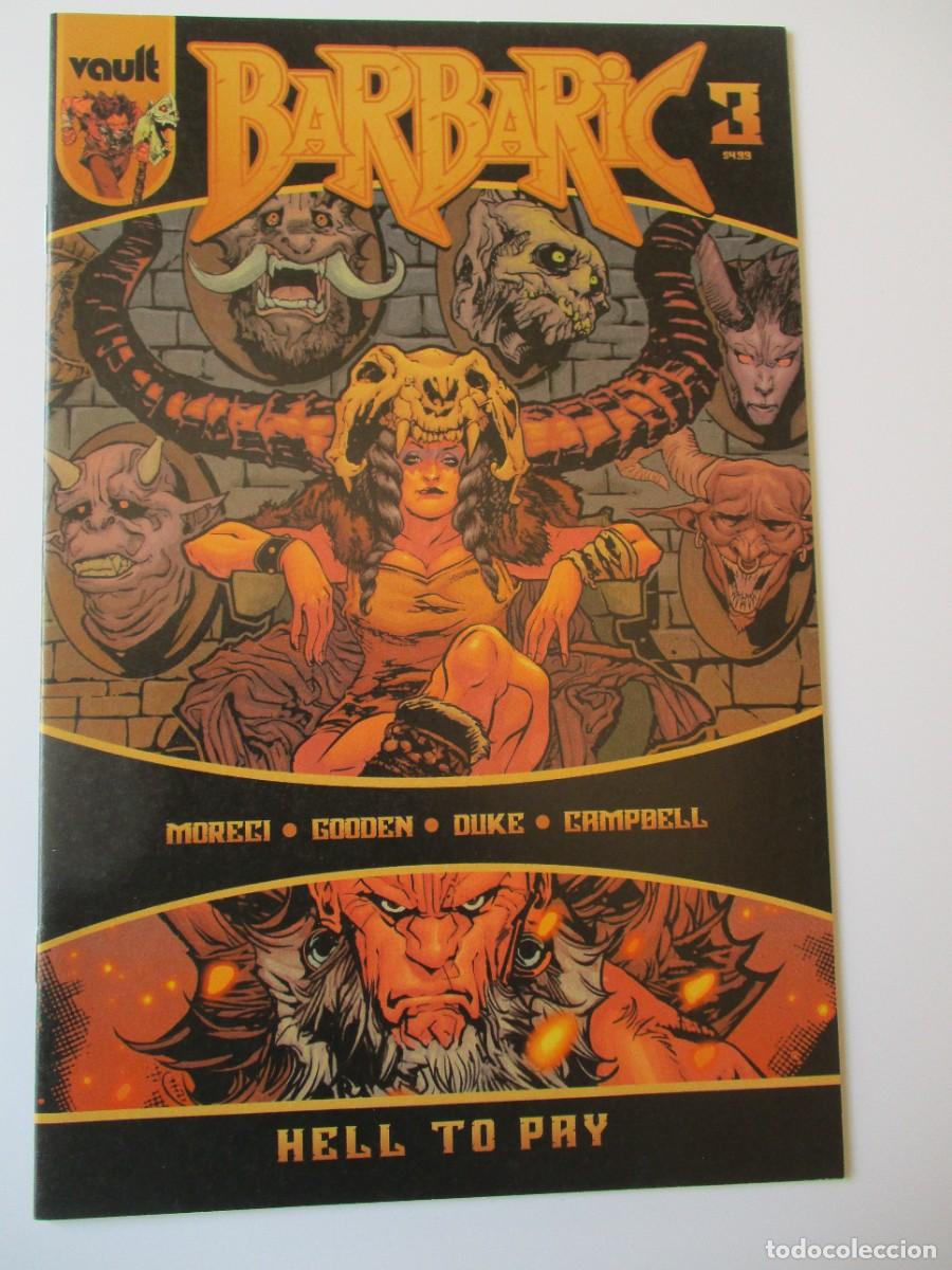 C&oacute;mics: Barbaric Hell To Pay #3 Vault Comics Moreci Gooden Fantasy Action Softcover 2023