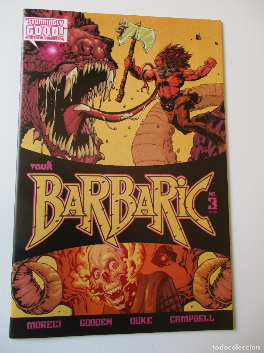 C&oacute;mics: B&aacute;rbaro #3 C&oacute;mic 2021 B&oacute;veda Nathan Gooden Cubierta A Mike Moreci Primera impresi&oacute;n Netflix