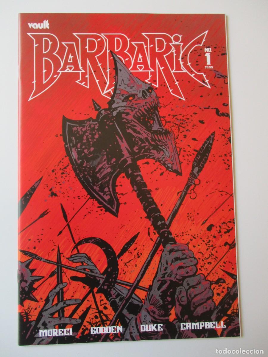 C&oacute;mics: BARBARIC #1 CGC 9.8 Vault 2021 Cubierta B &rdquo;AXE&rdquo; Moreci & Gooden Netflix
