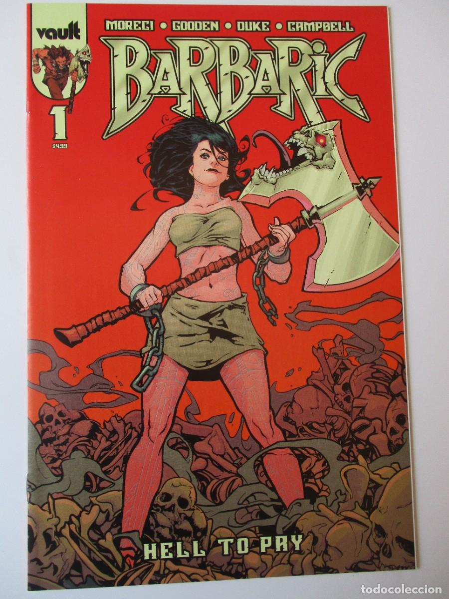C&oacute;mics: Libro de historietas Barbaric Hell To Pay #1b 2023 variante 8,0 G71-19