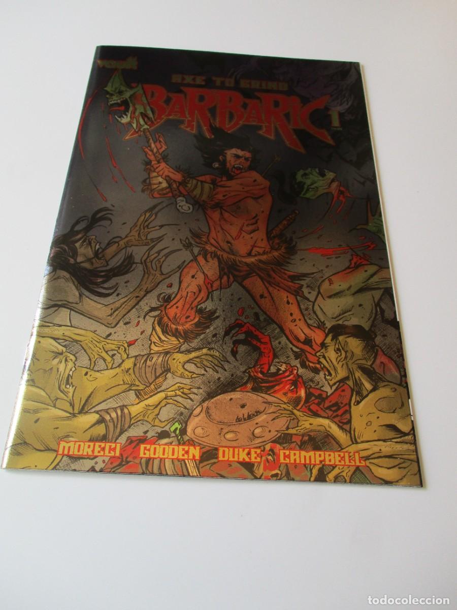 C&oacute;mics: Barbaric Hell To Pay #1 COVER BY LEIZ G. POPOV 1:100 Variante Foil NM