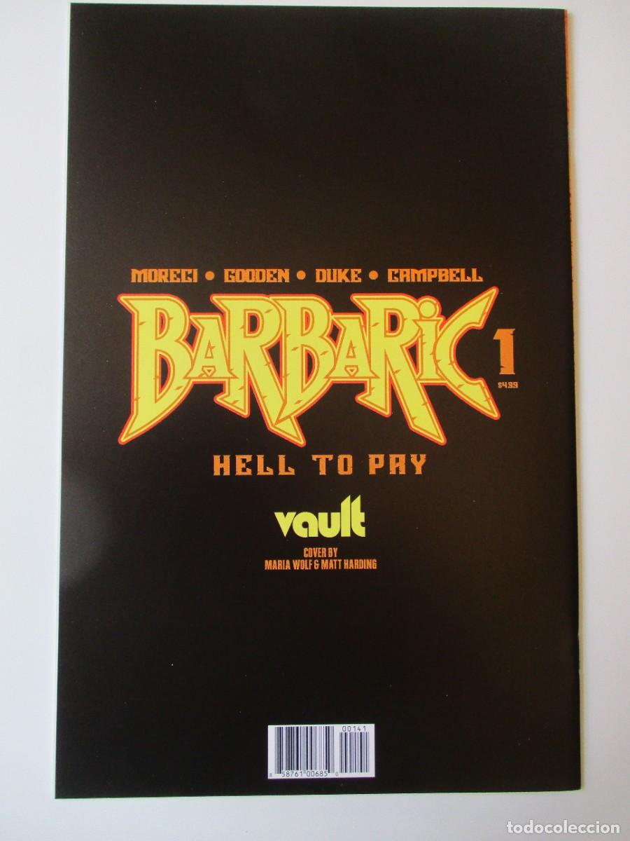 C&oacute;mics: BARBARIC: HELL TO PAY #1 1:25 Wolf VARIANT - Vault 2023 - Foto 2