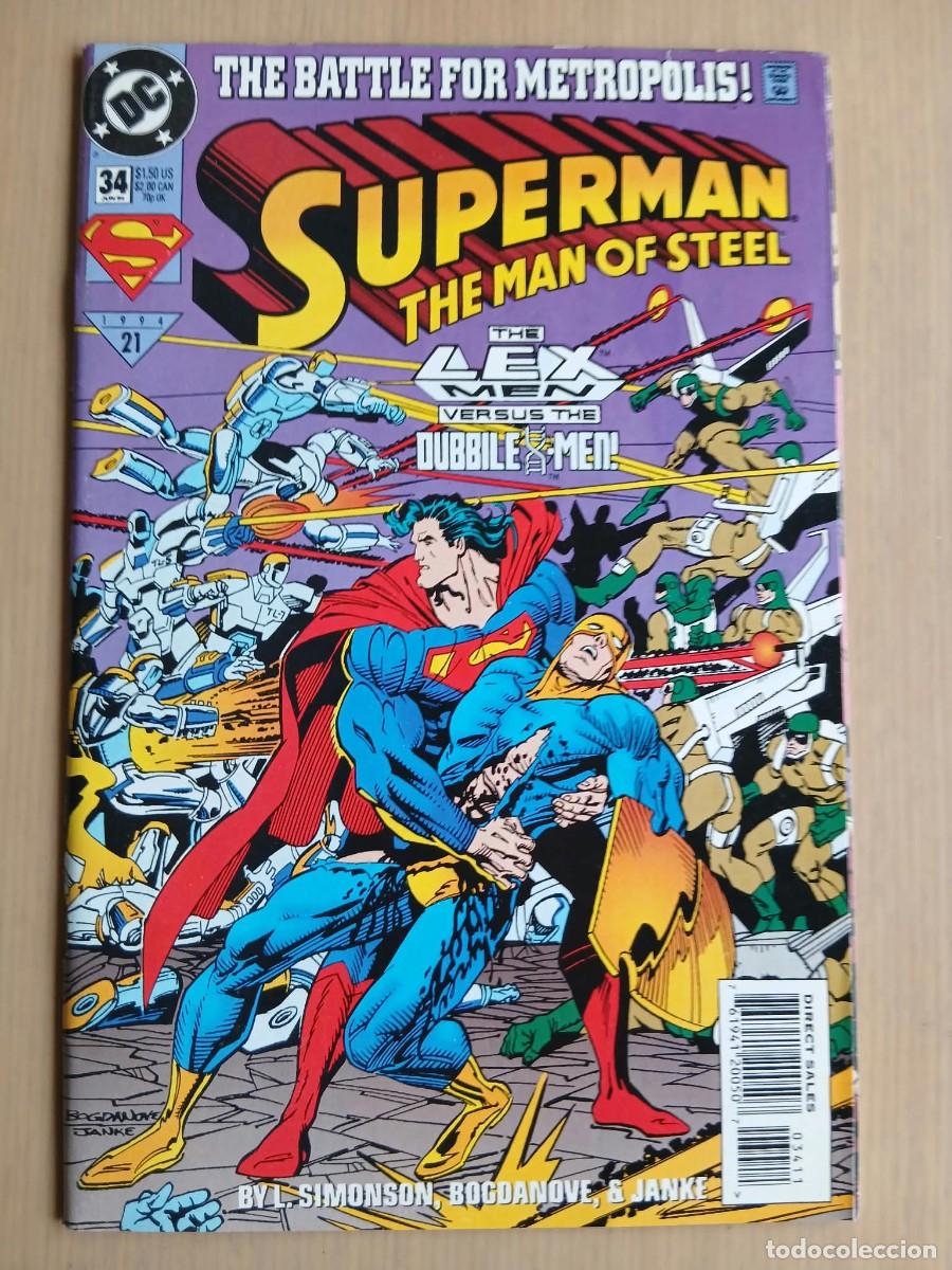 C&oacute;mics: Superman the man of steel#34 estado muy bueno Louise Simonson