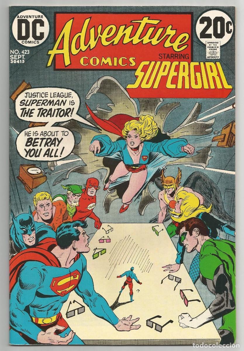 C&oacute;mics: ADVENTURE COMICS #423 VF/NM, SUPERGIRL DC COMICS 1972