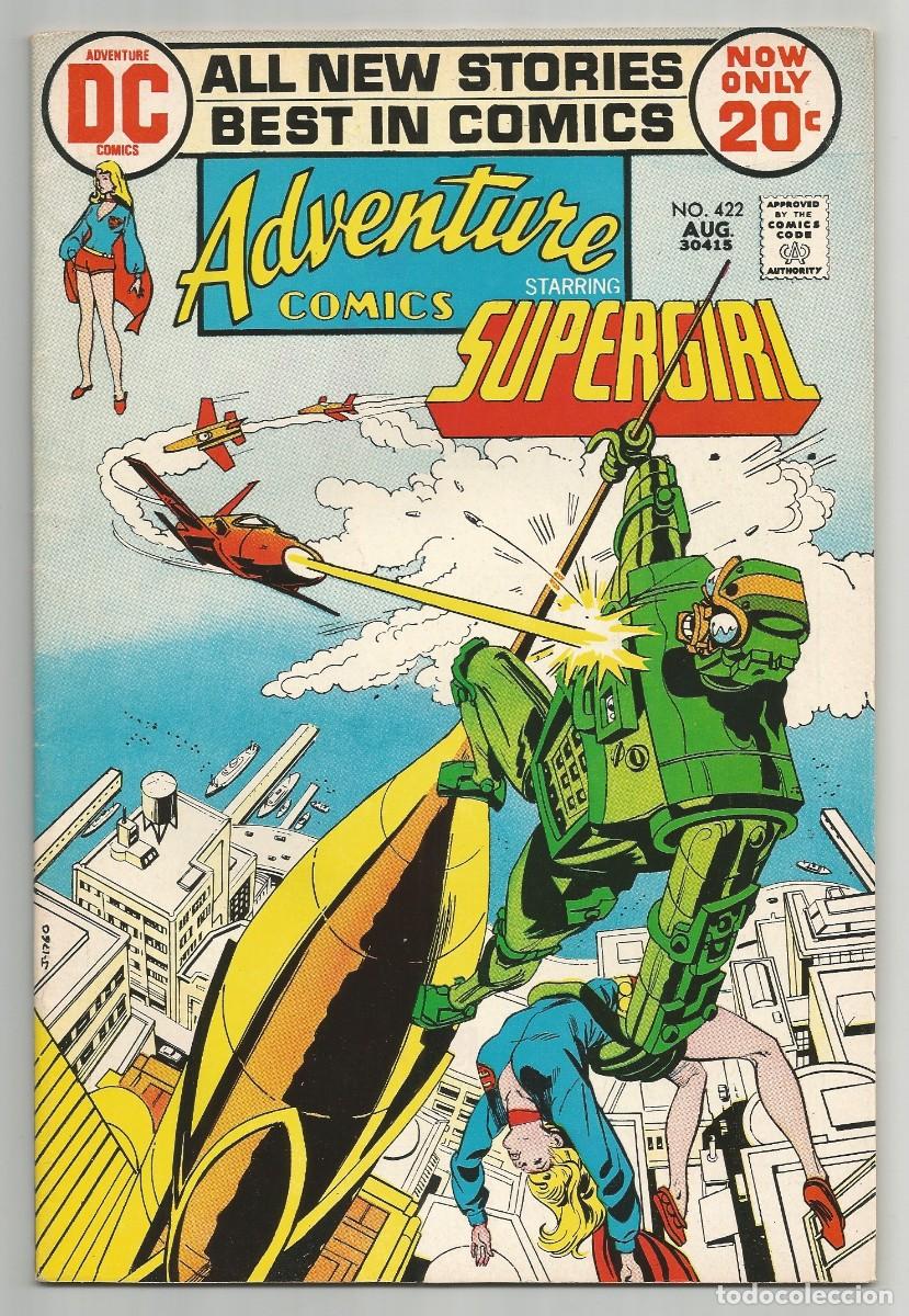 C&oacute;mics: ADVENTURE COMICS #422 VF, SUPERGIRL DC COMICS 1972