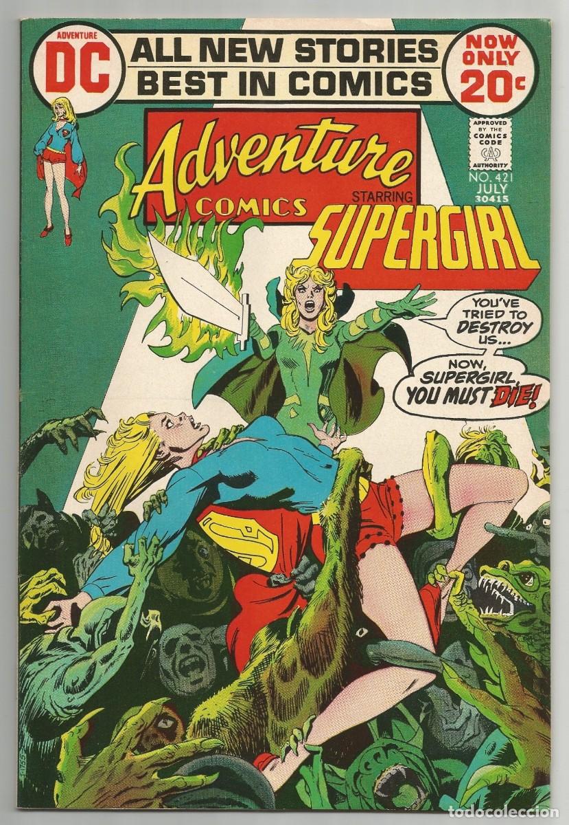 C&oacute;mics: ADVENTURE COMICS #421 VF, SUPERGIRL DC COMICS 1972