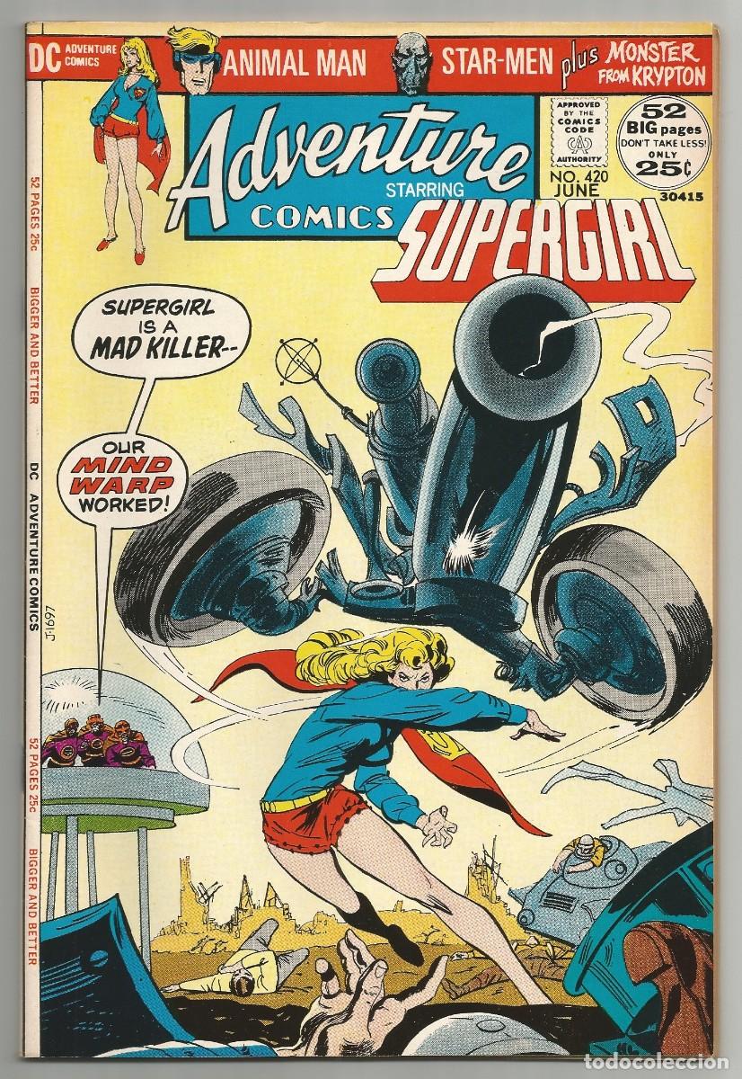 C&oacute;mics: ADVENTURE COMICS #420 VF, SUPERGIRL DC COMICS 1972