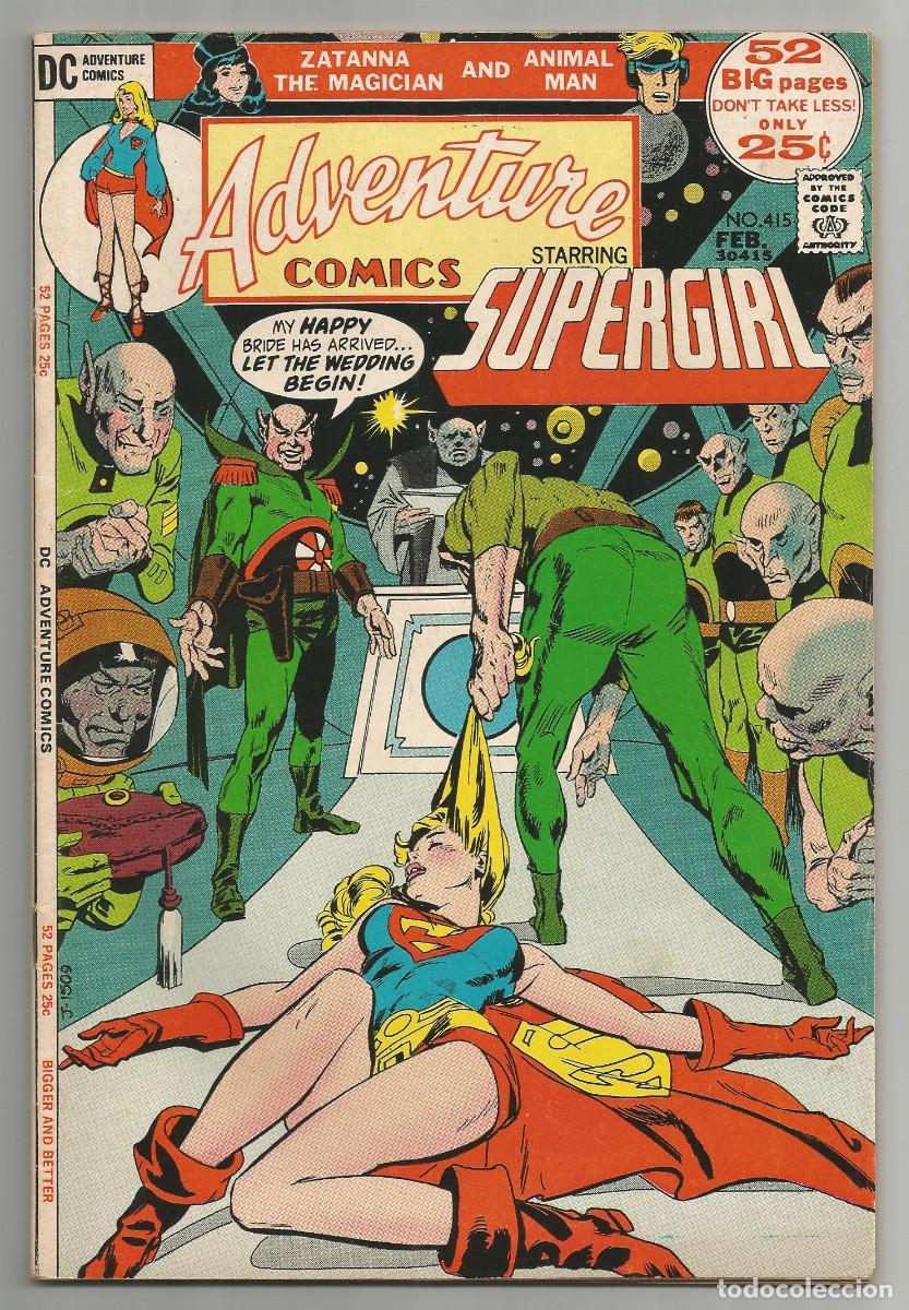 C&oacute;mics: ADVENTURE COMICS #415 FN/VF, SUPERGIRL DC COMICS 1972
