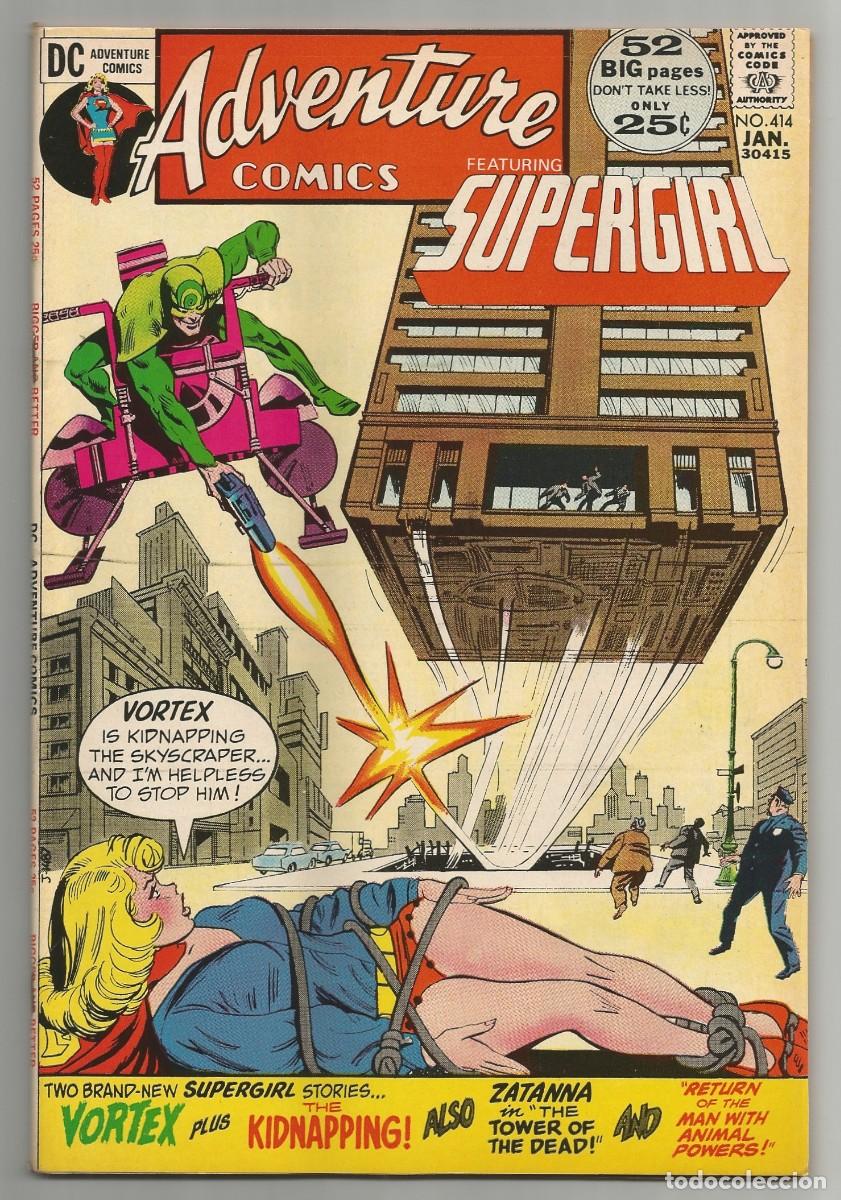 C&oacute;mics: ADVENTURE COMICS #414 VF, SUPERGIRL DC COMICS 1972