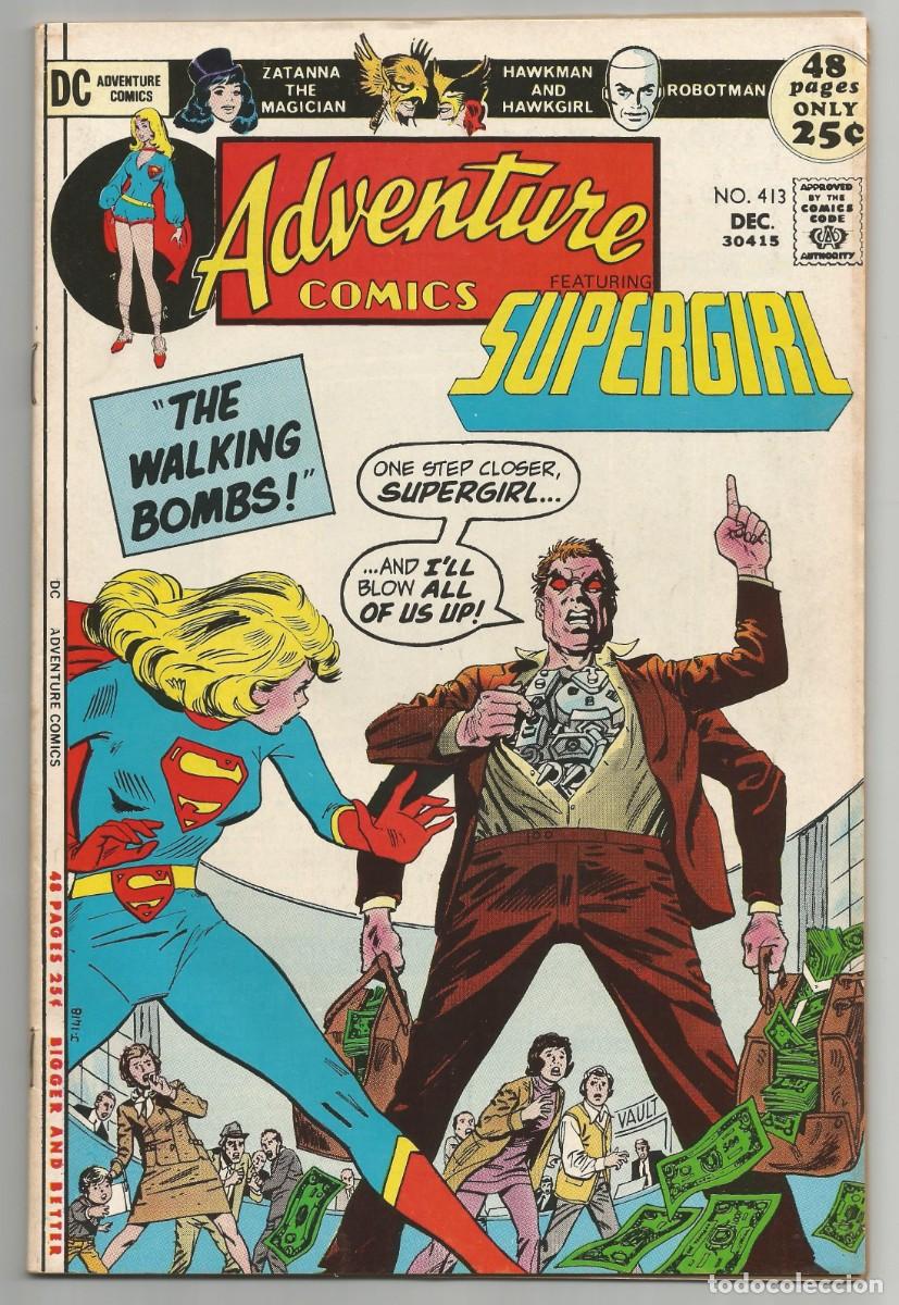 Comics: ADVENTURE COMICS #413 FN/VF, SUPERGIRL DC COMICS 1971