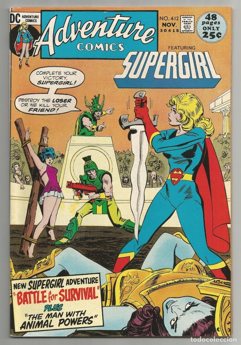 Comics: ADVENTURE COMICS #412 FN/VF, SUPERGIRL DC COMICS 1971