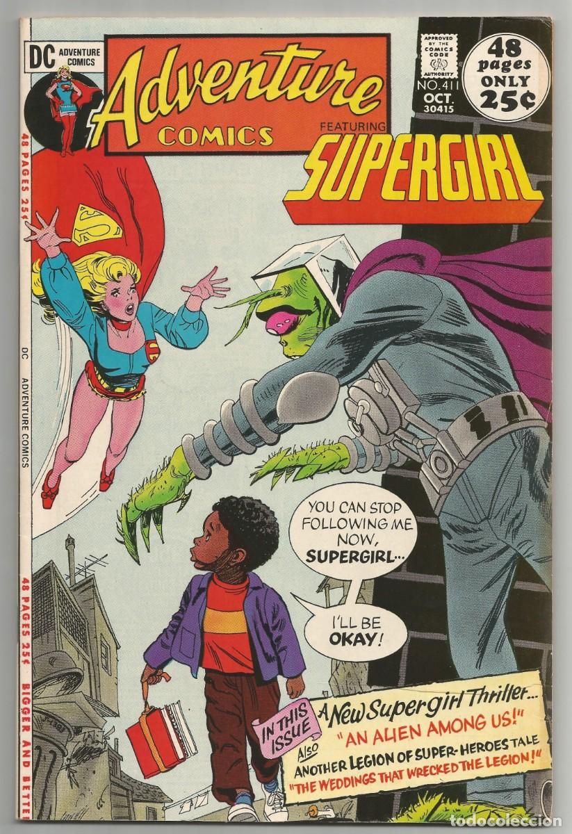 Comics: ADVENTURE COMICS #411 FN/VF, SUPERGIRL DC COMICS 1971