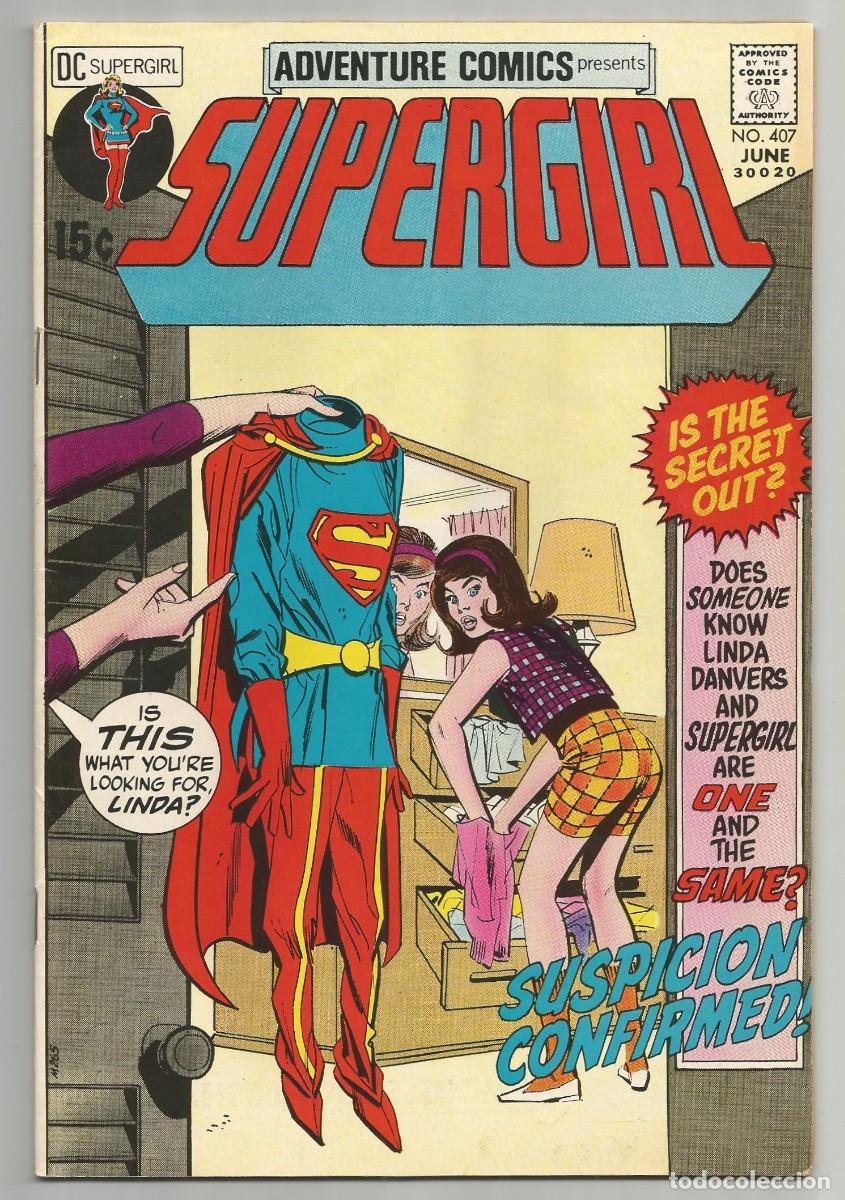 C&oacute;mics: ADVENTURE COMICS #407 VF, SUPERGIRL DC COMICS 1971