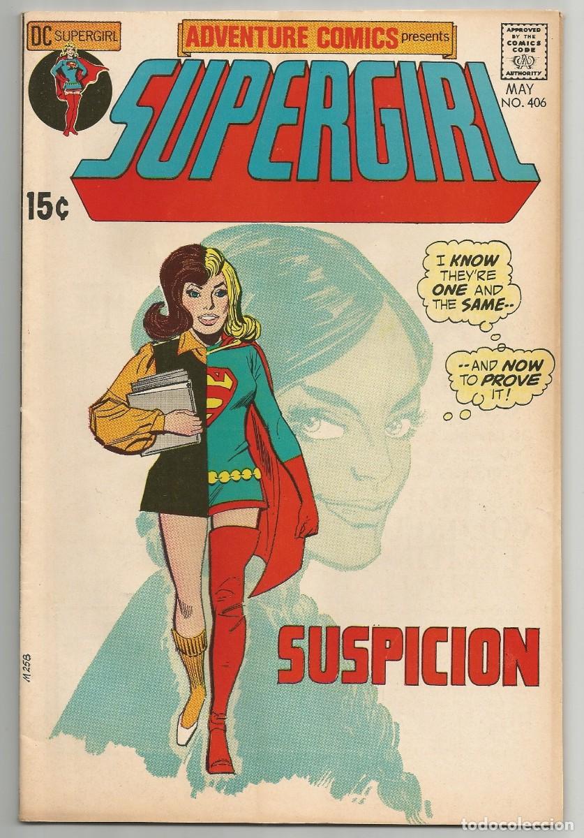 C&oacute;mics: ADVENTURE COMICS #406 FN/VF, SUPERGIRL DC COMICS 1971