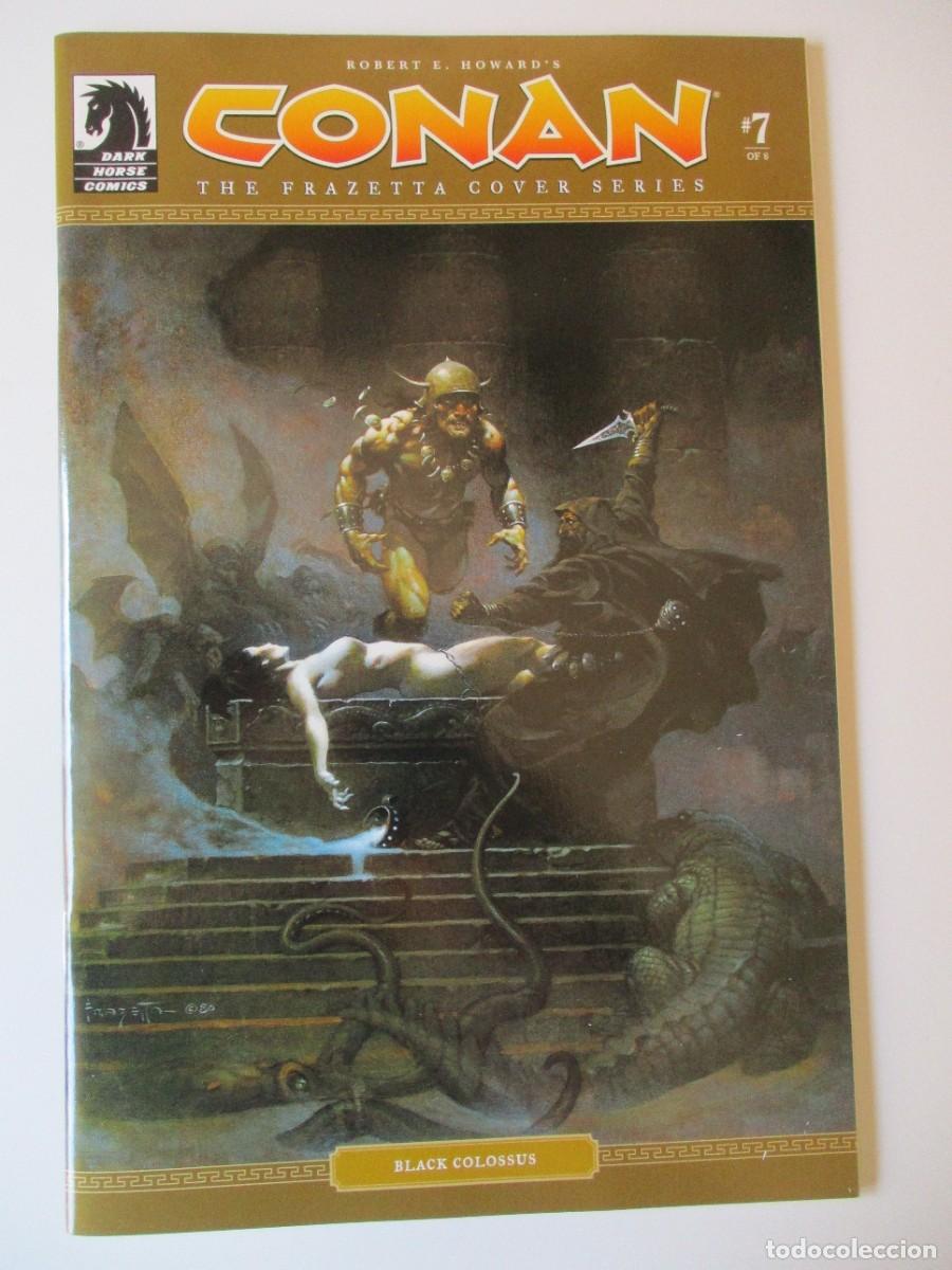 C&oacute;mics: Serie de portadas Conan The Frazetta #7 Dark Horse |