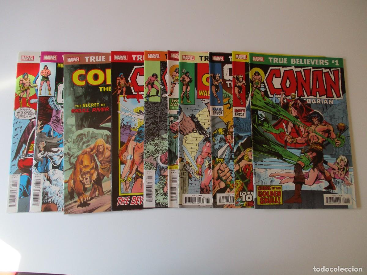 C&oacute;mics: Lote de *10* Marvel VERDADEROS CREYENTES/CONAN EL B&Aacute;RBARO ( MUY BUEN ESTADO/CASI NUEVO Y CASI NUEVO