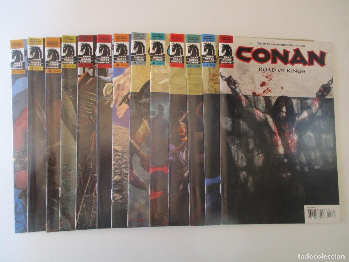 C&oacute;mics: CONAN COMPLETA #1- 12 + 1 VARIANTE ( 1 ) Set Road Of Kings Dark Horse Comics NM