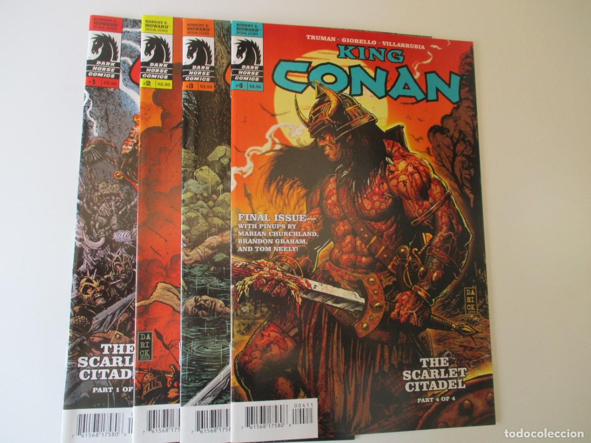 C&oacute;mics: King Conan La Ciudadela Escarlata 1-4 Set Caballo Oscuro Truman Giorello 2011