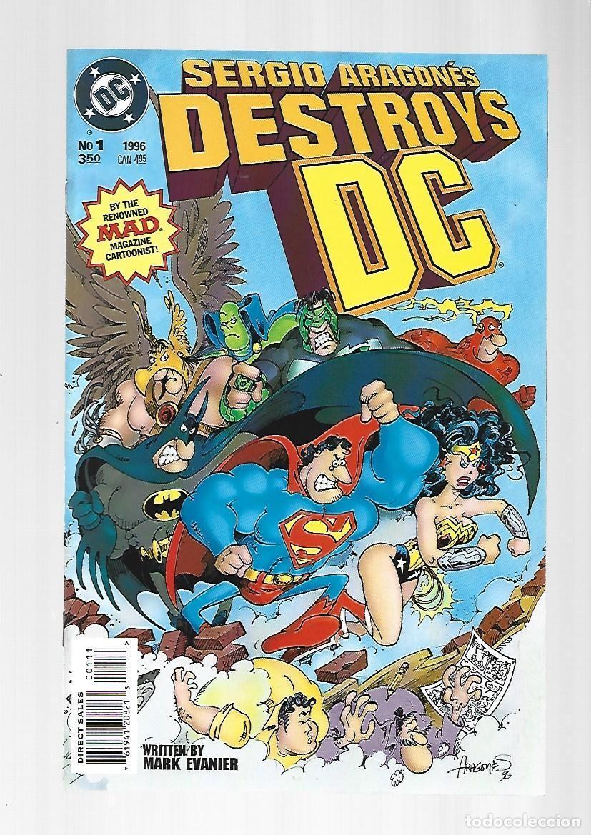 C&oacute;mics: Sergio Aragones destroys DC, 1996, DC, muy buen estado. Caja DA