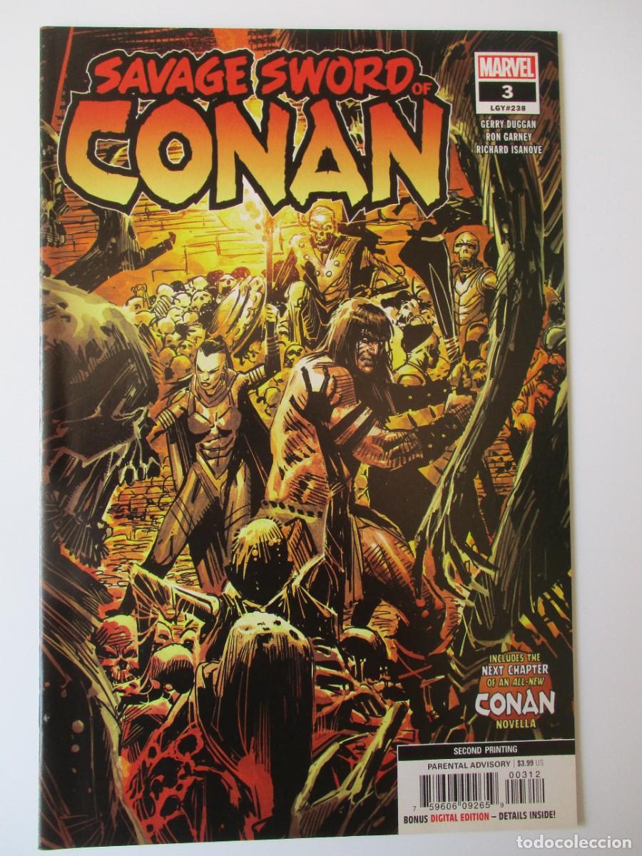 C&oacute;mics: Marvel Savage Sword of Conan #3 Segunda impresi&oacute;n * 1&ordf; aplicaci&oacute;n completa. de Koga Thun