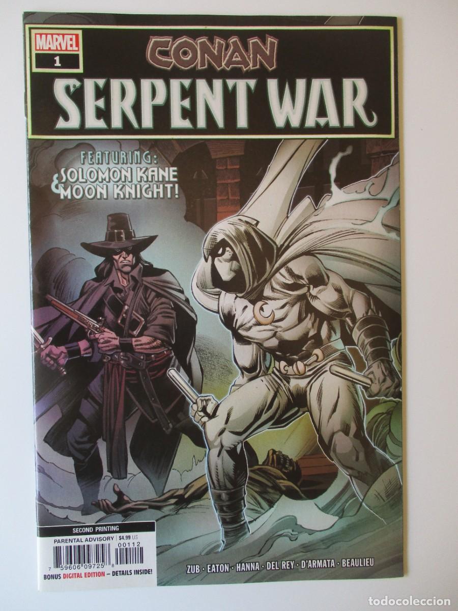 C&oacute;mics: Clean Raw Marvel 2019 CONAN: SERPENT WAR #1 Moon Knight cubierta segunda impresi&oacute;n Agnes