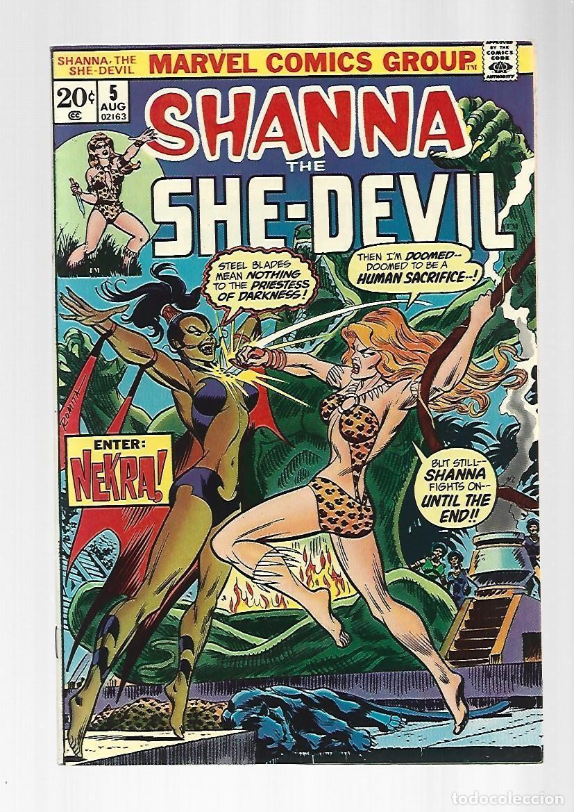 C&oacute;mics: Shanna the she-devil, 5, 1973, Marvel, muy buen estado. Caja DA