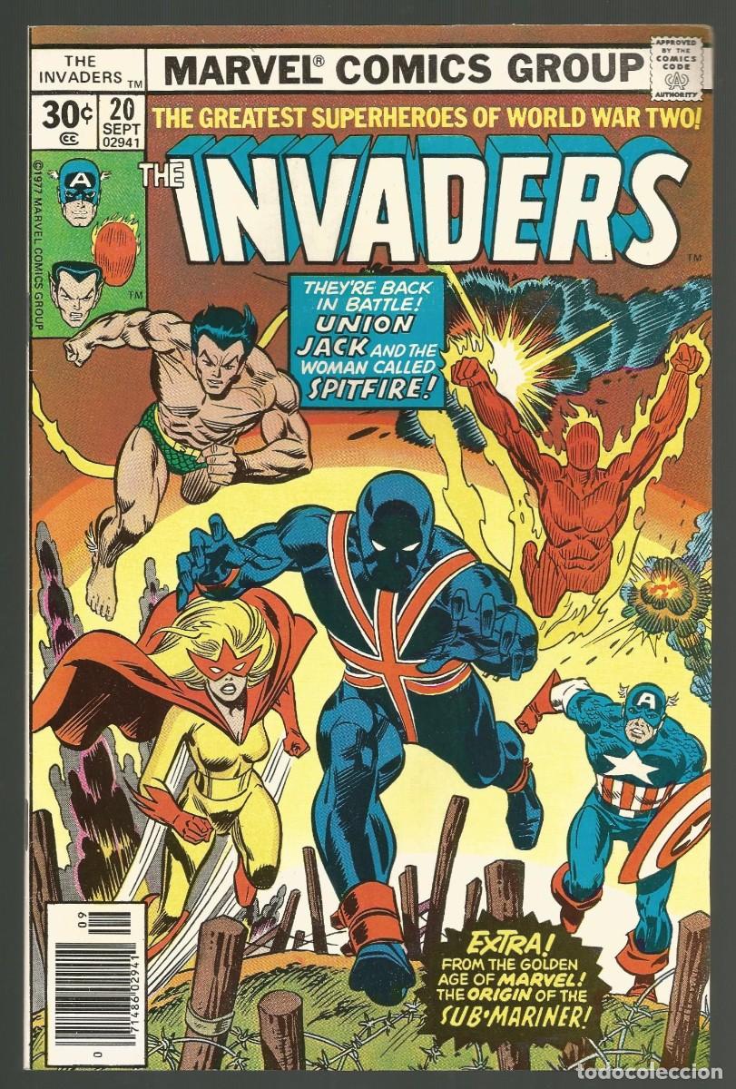 C&oacute;mics: THE INVADERS (1975 1st Series) #20 VF/NM, MARVEL COMICS 1977