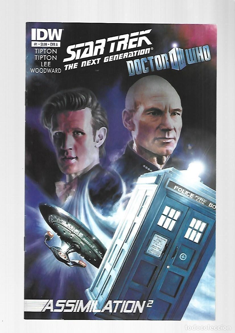 C&oacute;mics: Star Trek, the nex generation/Doctor Who, 1: assimilation, 2011, IDW, muy buen estado. Caja DA