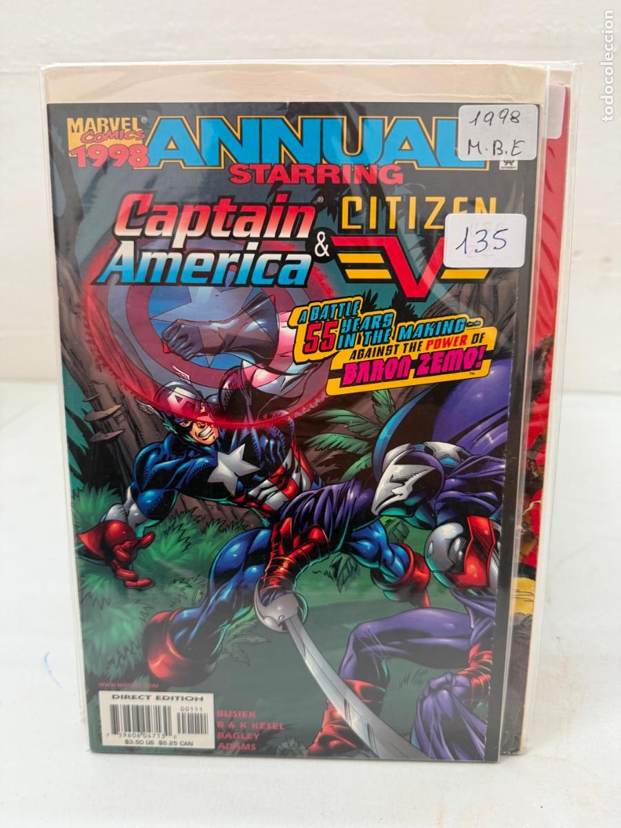 C&oacute;mics: CAPTAIN AMERICA ANNUAL NUMERO 1998 EN INGLES