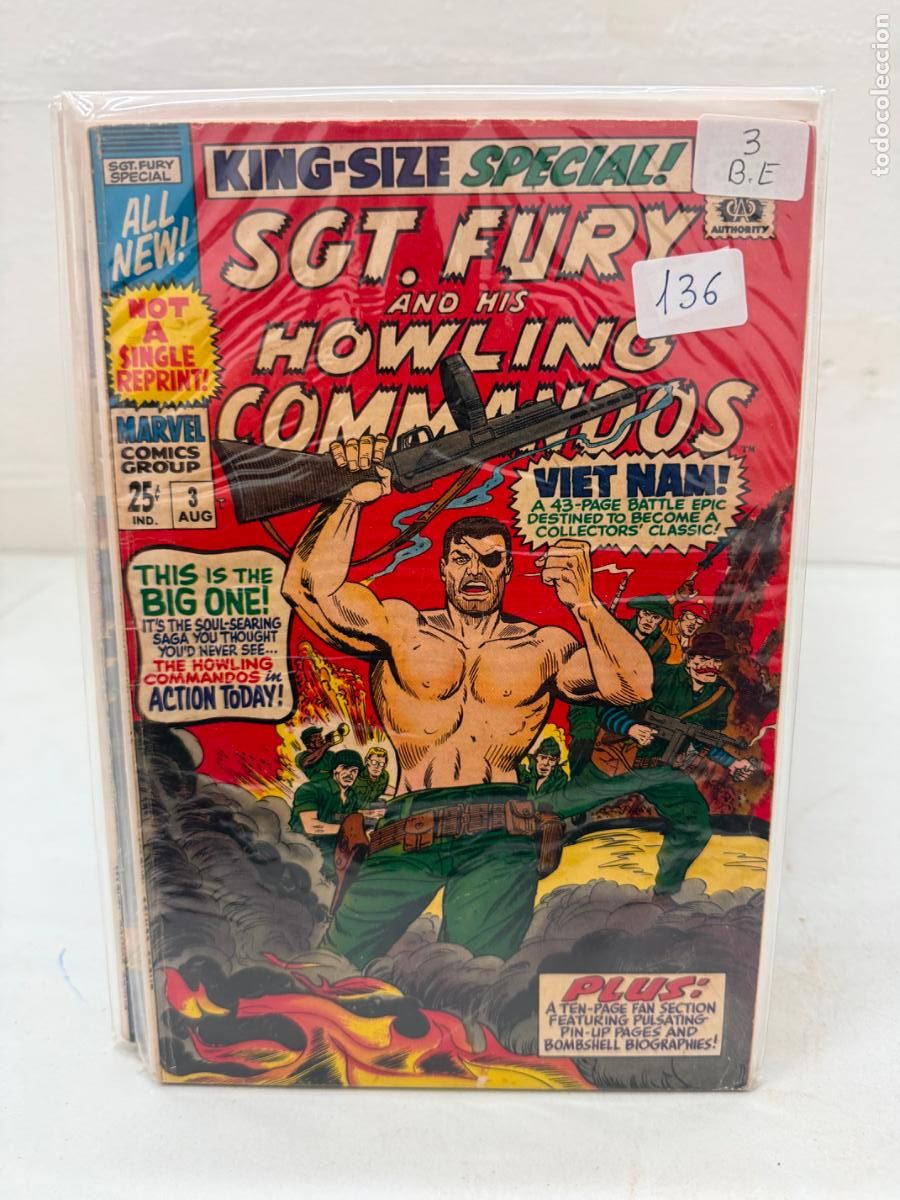 C&oacute;mics: SGT. FURY AND HIS HOWLING COMMANDOS ANNUAL NUMERO 3 EN INGLES