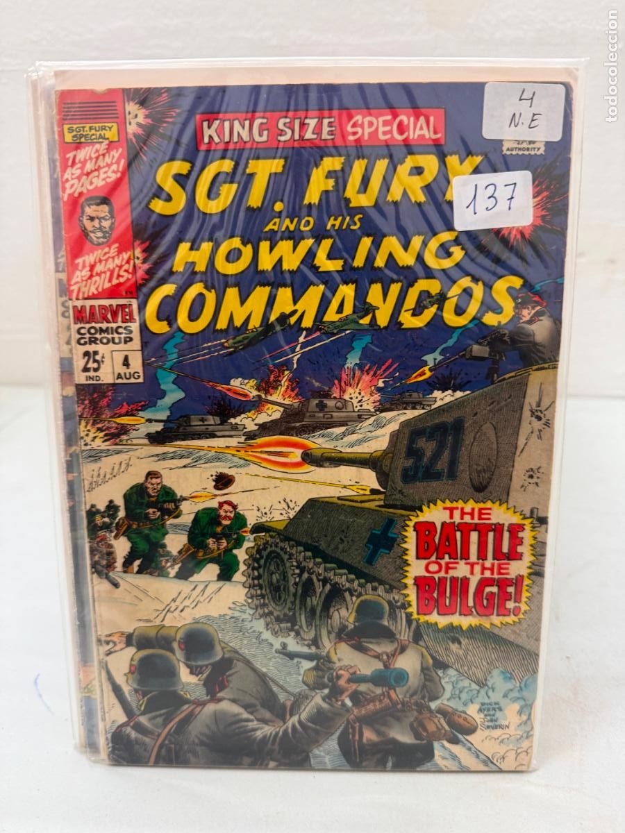 C&oacute;mics: SGT. FURY AND HIS HOWLING COMMANDOS ANNUAL NUMERO 4 EN INGLES