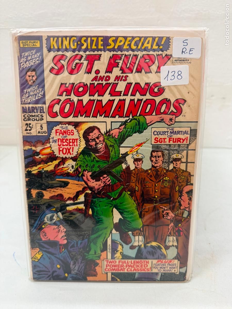 C&oacute;mics: SGT. FURY AND HIS HOWLING COMMANDOS ANNUAL NUMERO 5 EN INGLES