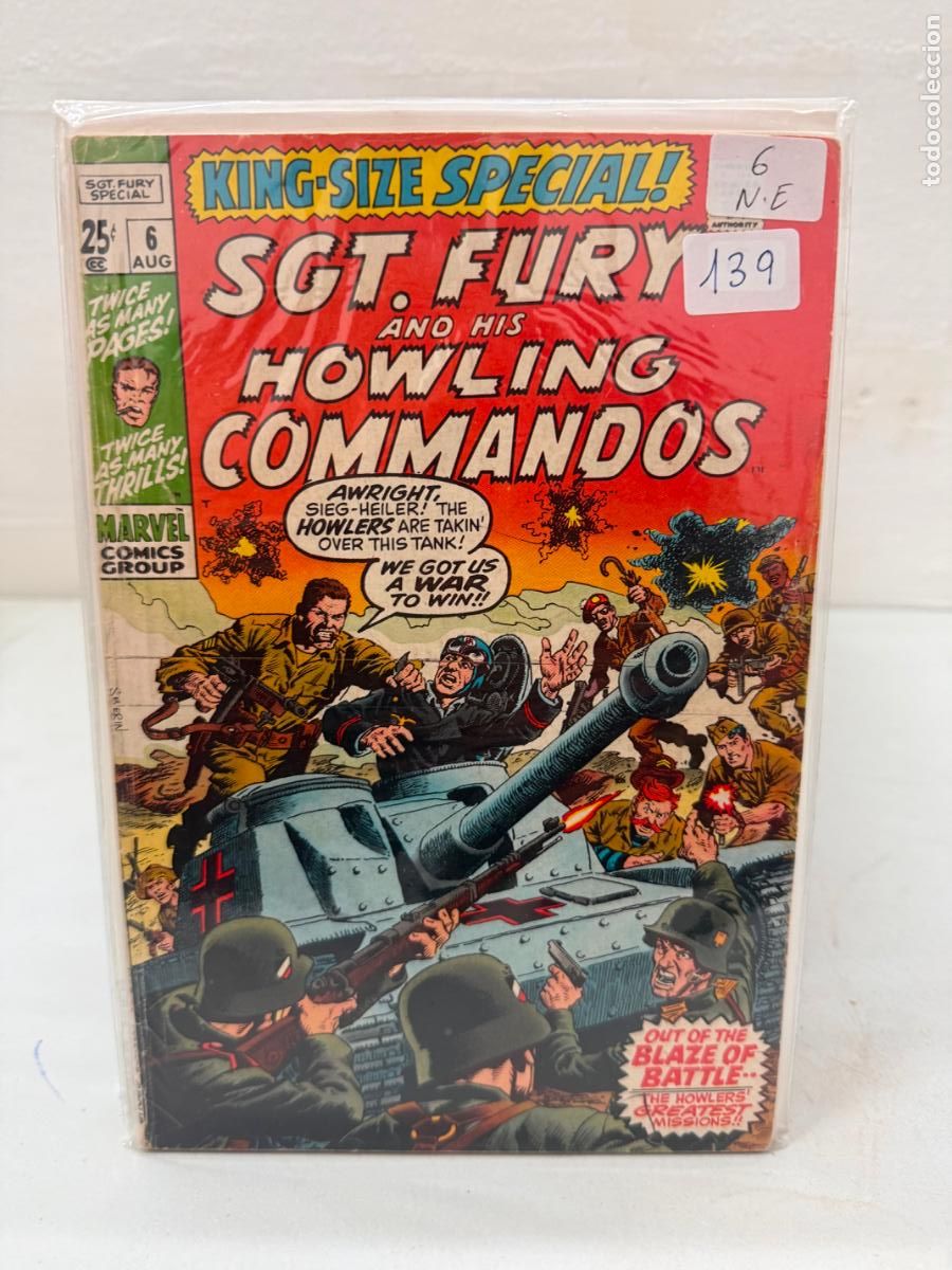 C&oacute;mics: SGT. FURY AND HIS HOWLING COMMANDOS ANNUAL NUMERO 6 EN INGLES