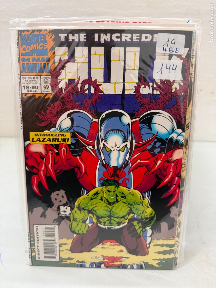 C&oacute;mics: THE INCREDIBLE HULK ANNUAL NUMERO 19 EN INGLES