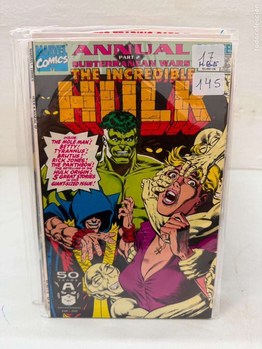 C&oacute;mics: THE INCREDIBLE HULK ANNUAL NUMERO 17 EN INGLES