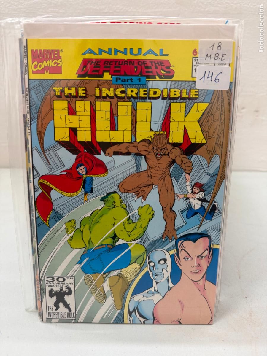 C&oacute;mics: THE INCREDIBLE HULK ANNUAL NUMERO 18 EN INGLES