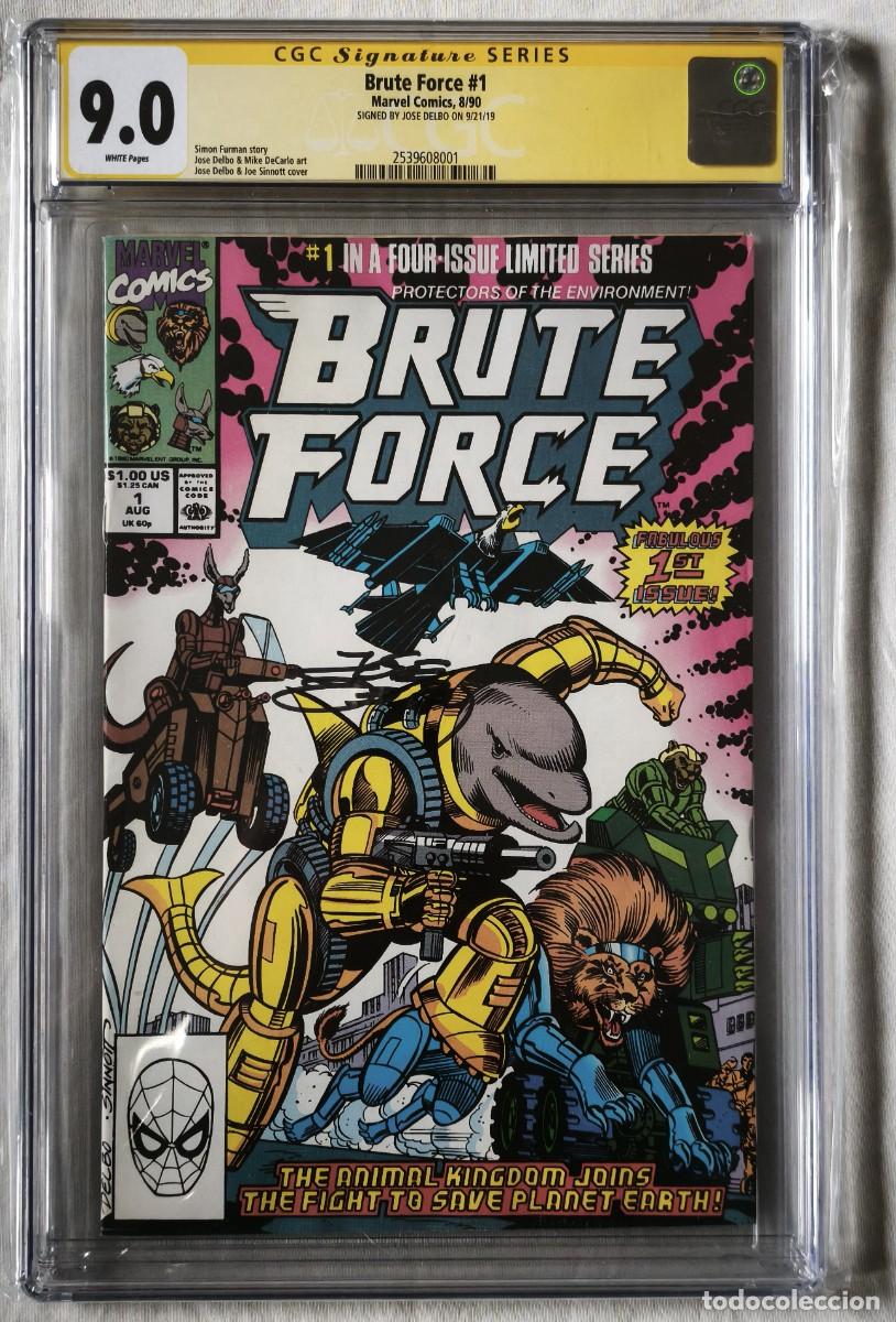 C&oacute;mics: Brute Force #1 - CGC 9.0 Signed by Jose Delbo