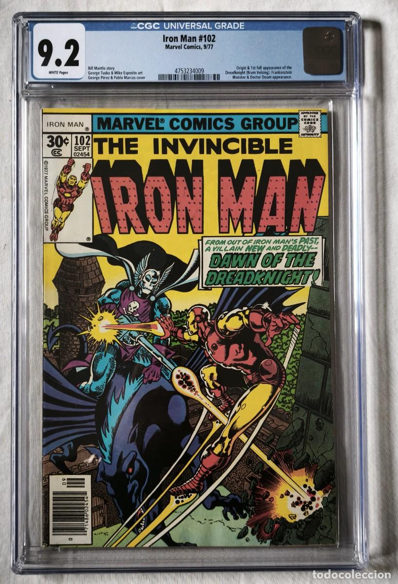 C&oacute;mics: Iron Man #102 - CGC 9.2 Origin & 1&ordm; St full Appearance of the Dreaddkight(Bram Velsing)