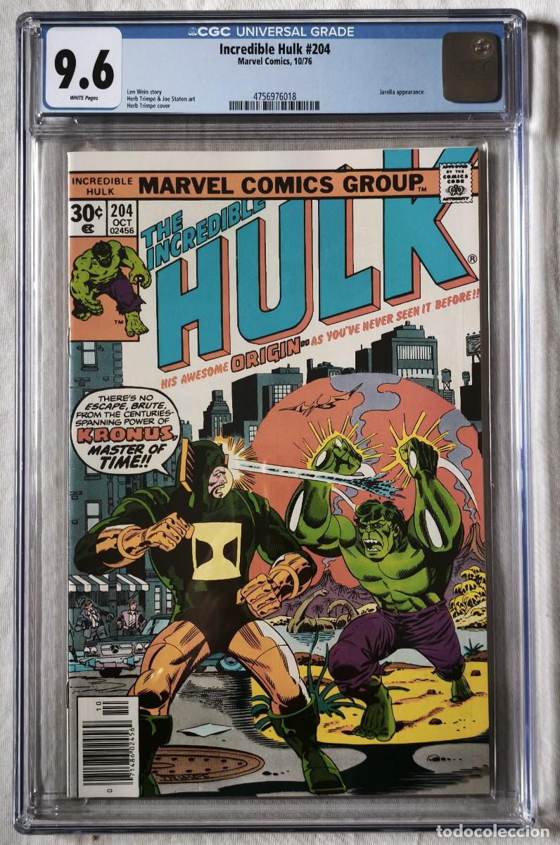 C&oacute;mics: Incredible Hulk#204 CGC 9.6 Herb Trimpe cover