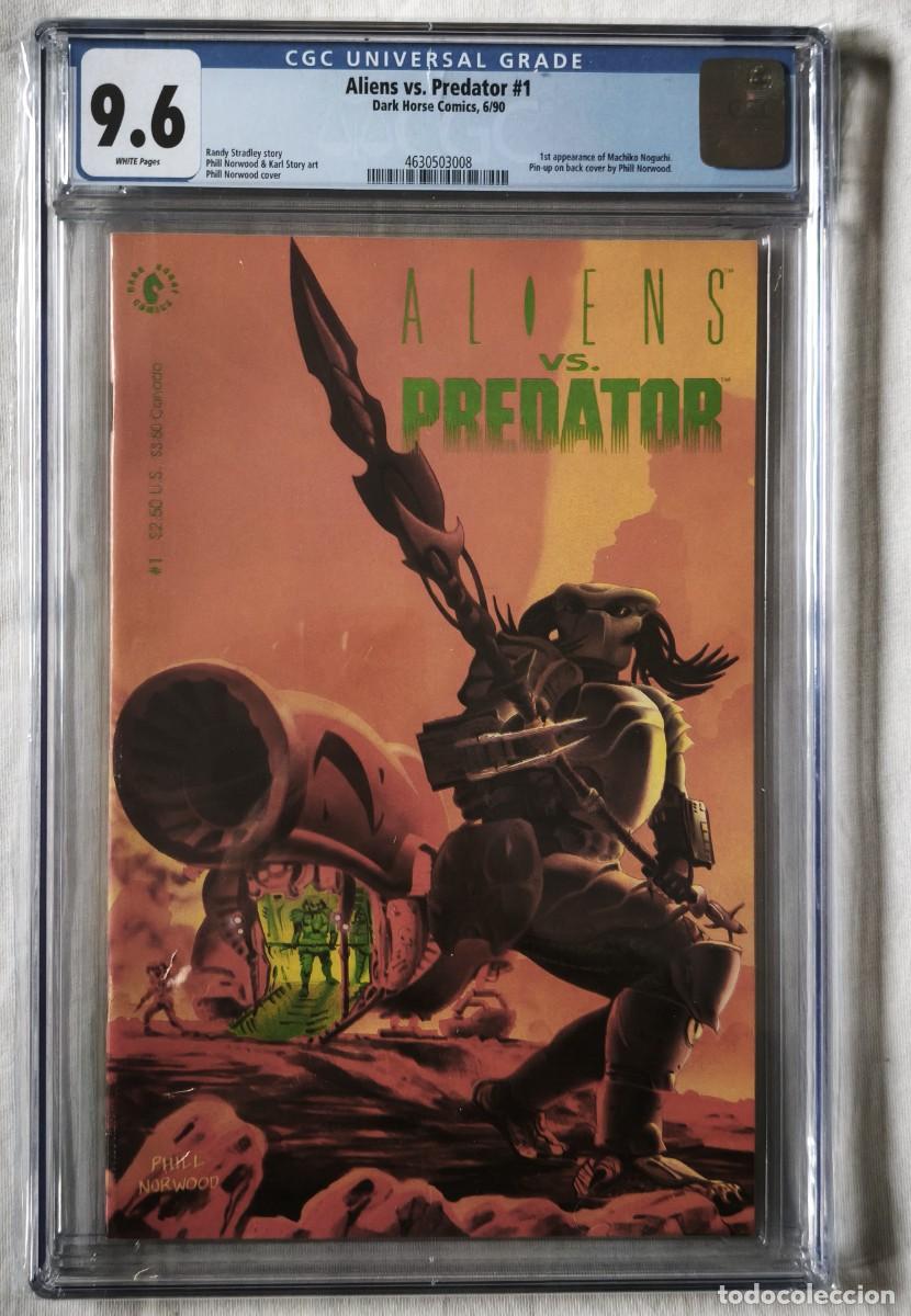 C&oacute;mics: Aliens vs Predator#1 CGC 9.6 -1&ordm; St Appearanceof Machiko Noguchi