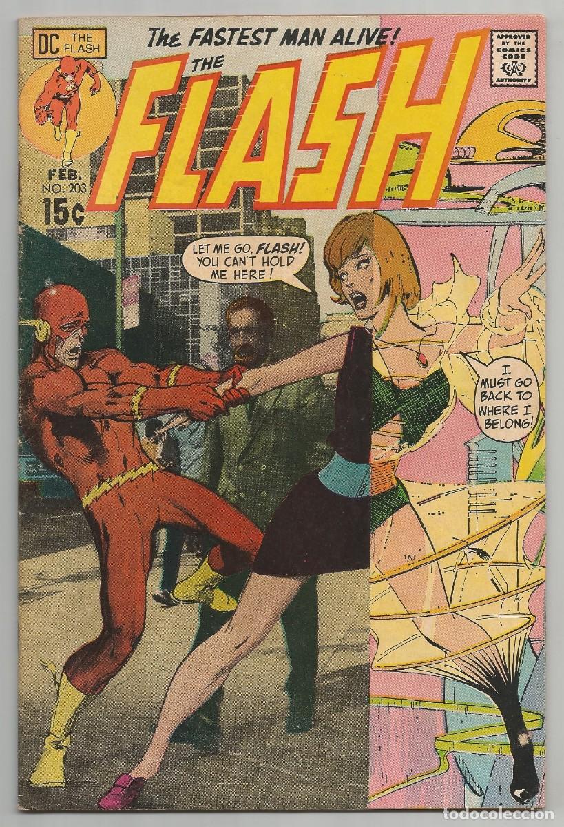 C&oacute;mics: FLASH (1959 1st Series DC) #203,204,207,208,209,210,211 (FN a VF), lote de 7 DC COMICS 1971