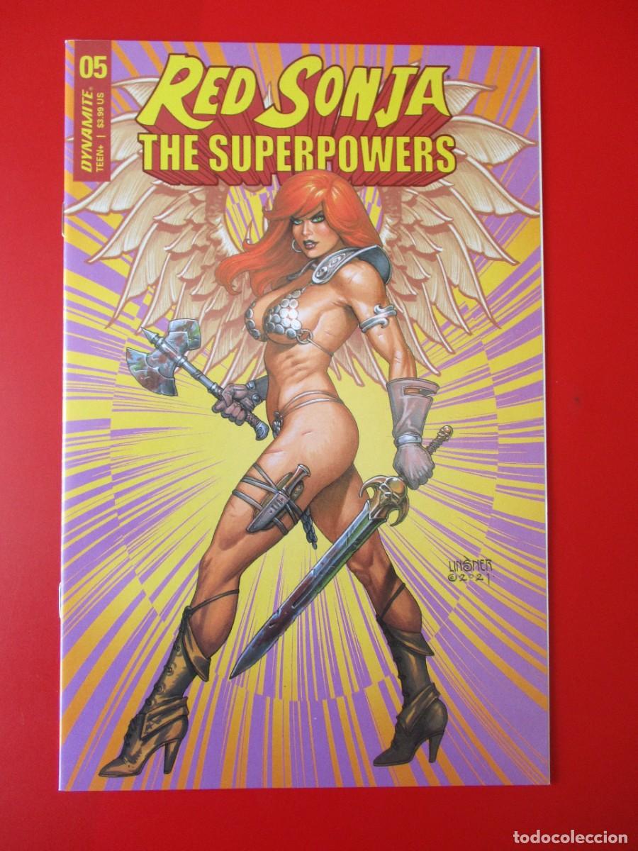 C&oacute;mics: Red Sonja The Superpowers COMPLETA #1 - 5 + 1 Variante ( 3 ) DYNAMITE 2021 - Foto 7