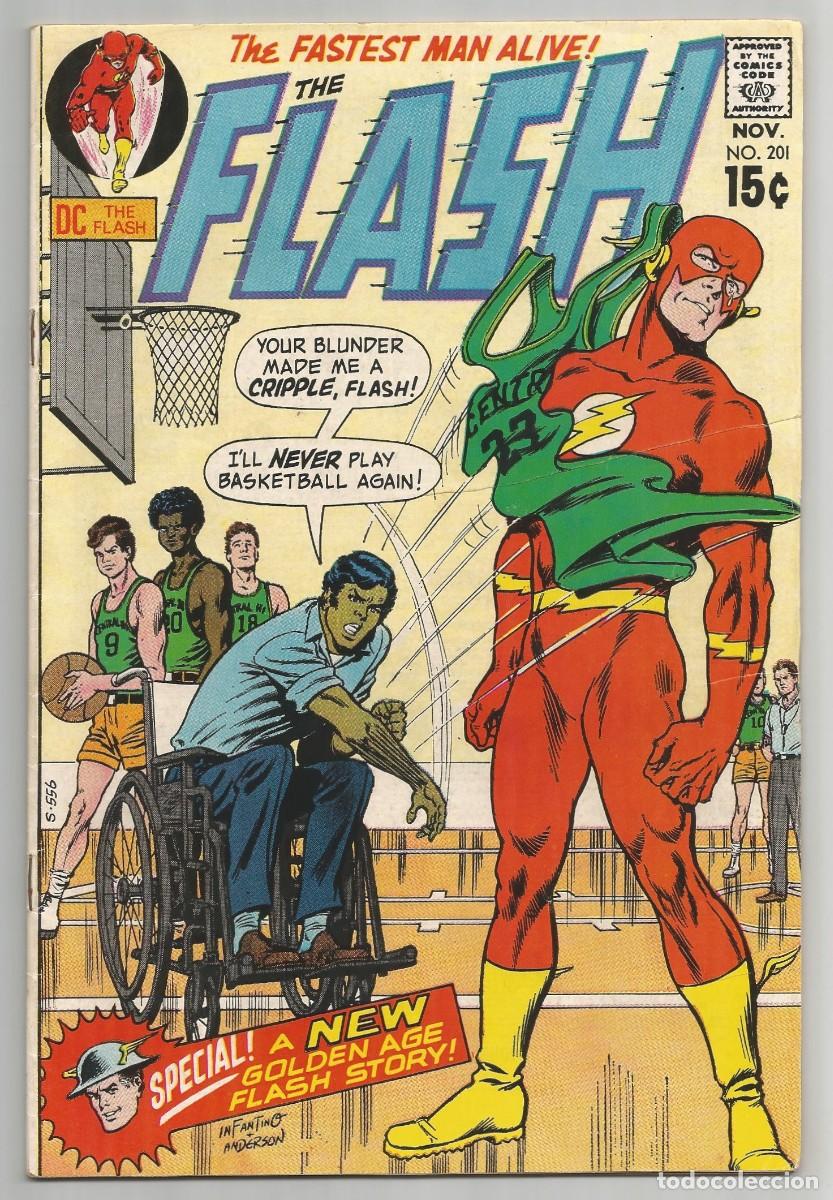 C&oacute;mics: FLASH (1959 1st Series DC) #201, 202 (FN), lote de 2 DC COMICS 1970